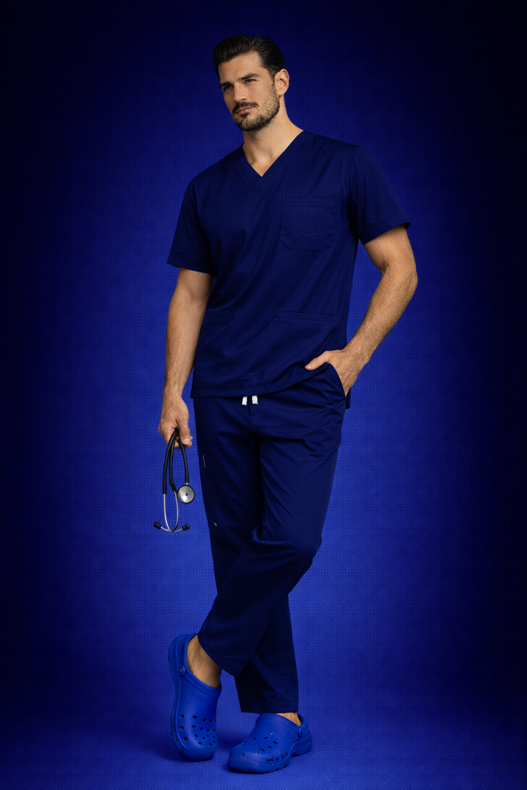 Pyjama Médical col V Homme