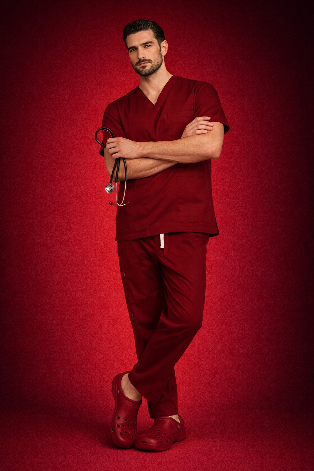 Pyjama Médical col V Homme