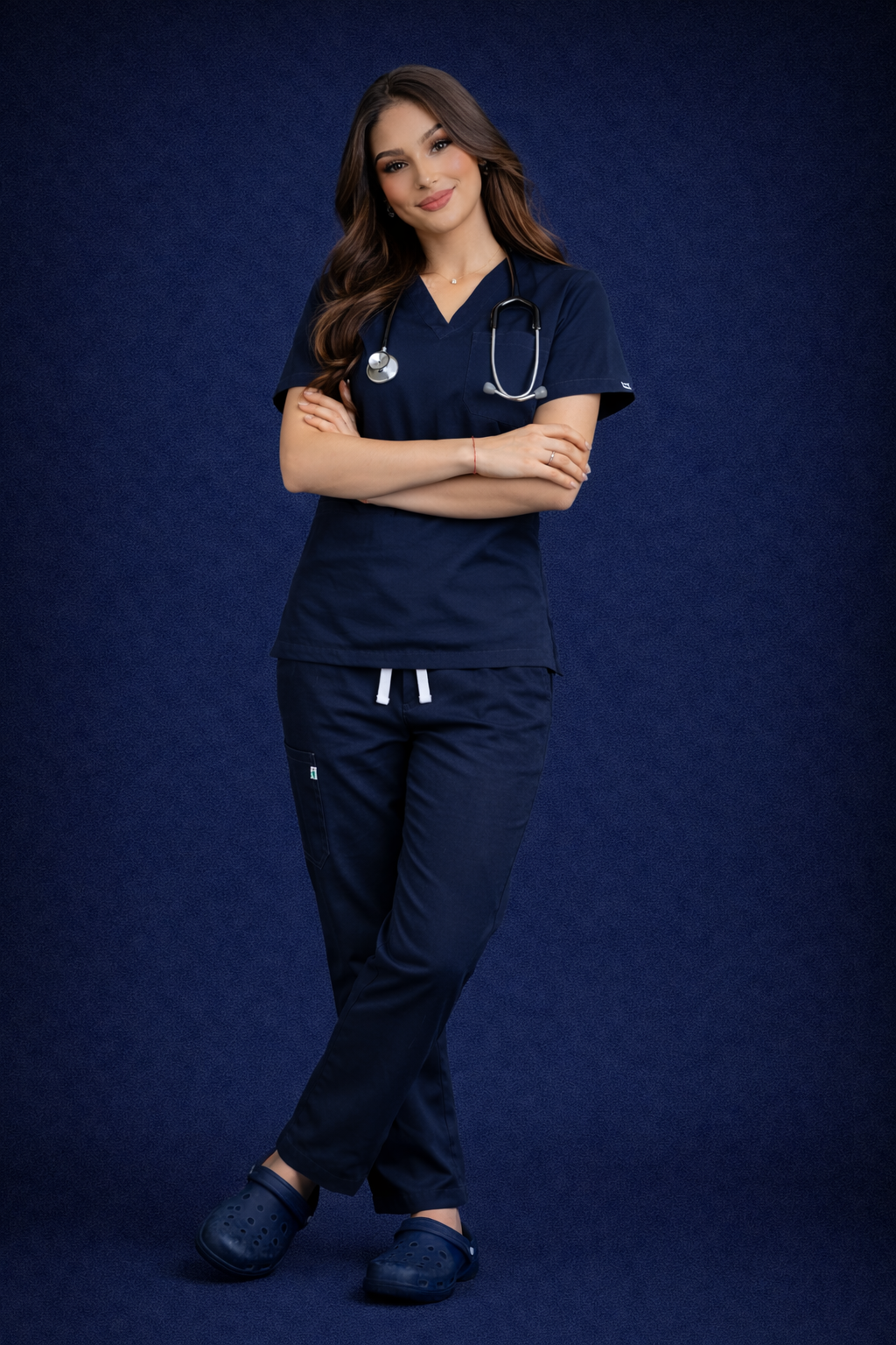 Pyjama Médical Col V Femme