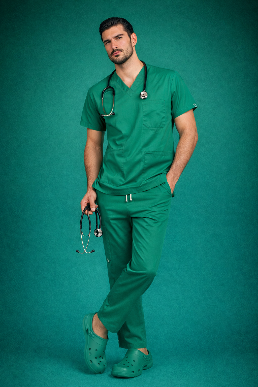 Pyjama Médical col V Homme