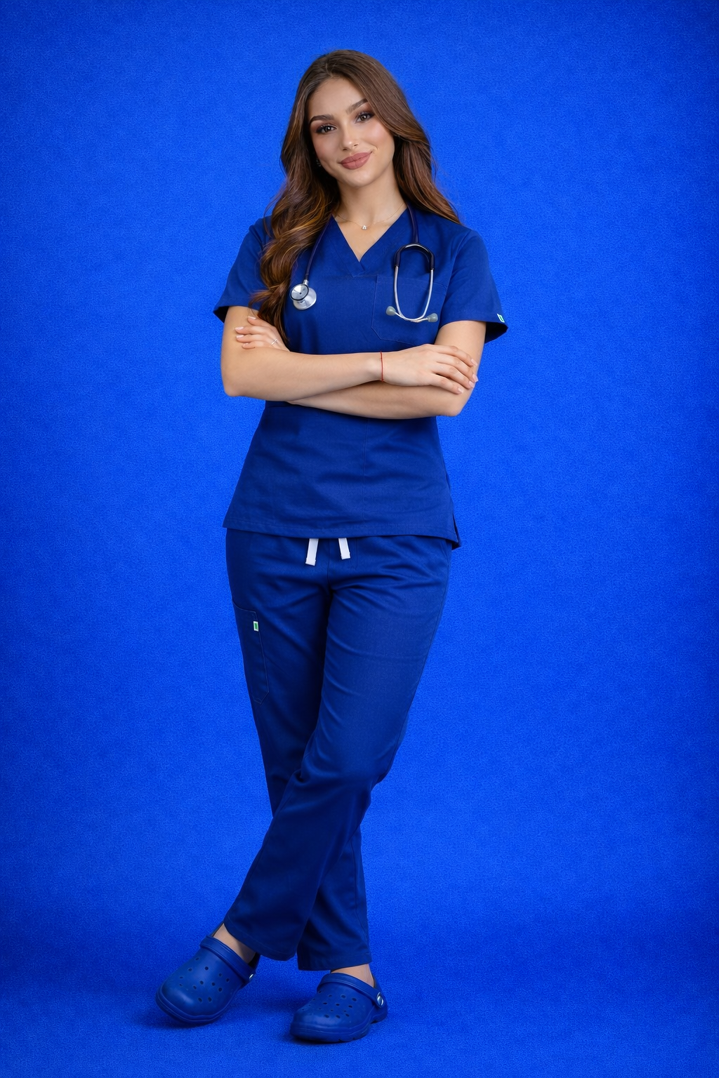 Pyjama Médical Col V Femme