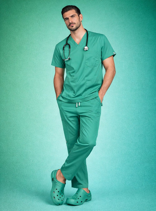 Pyjama Médical col V Homme