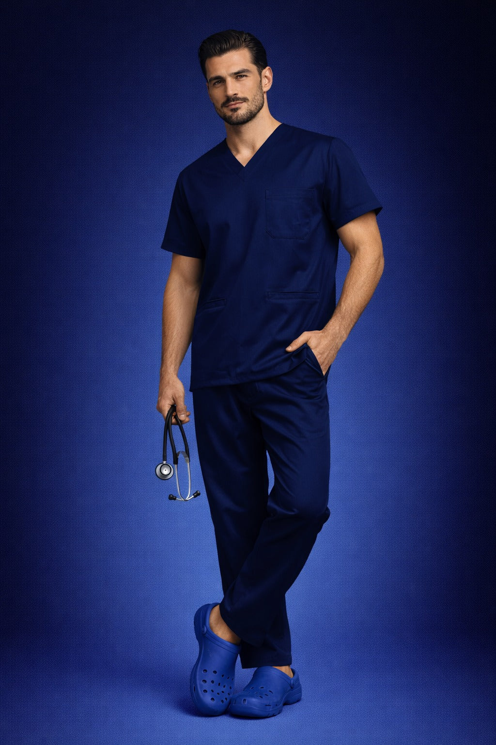 Pyjama Médical col V Homme