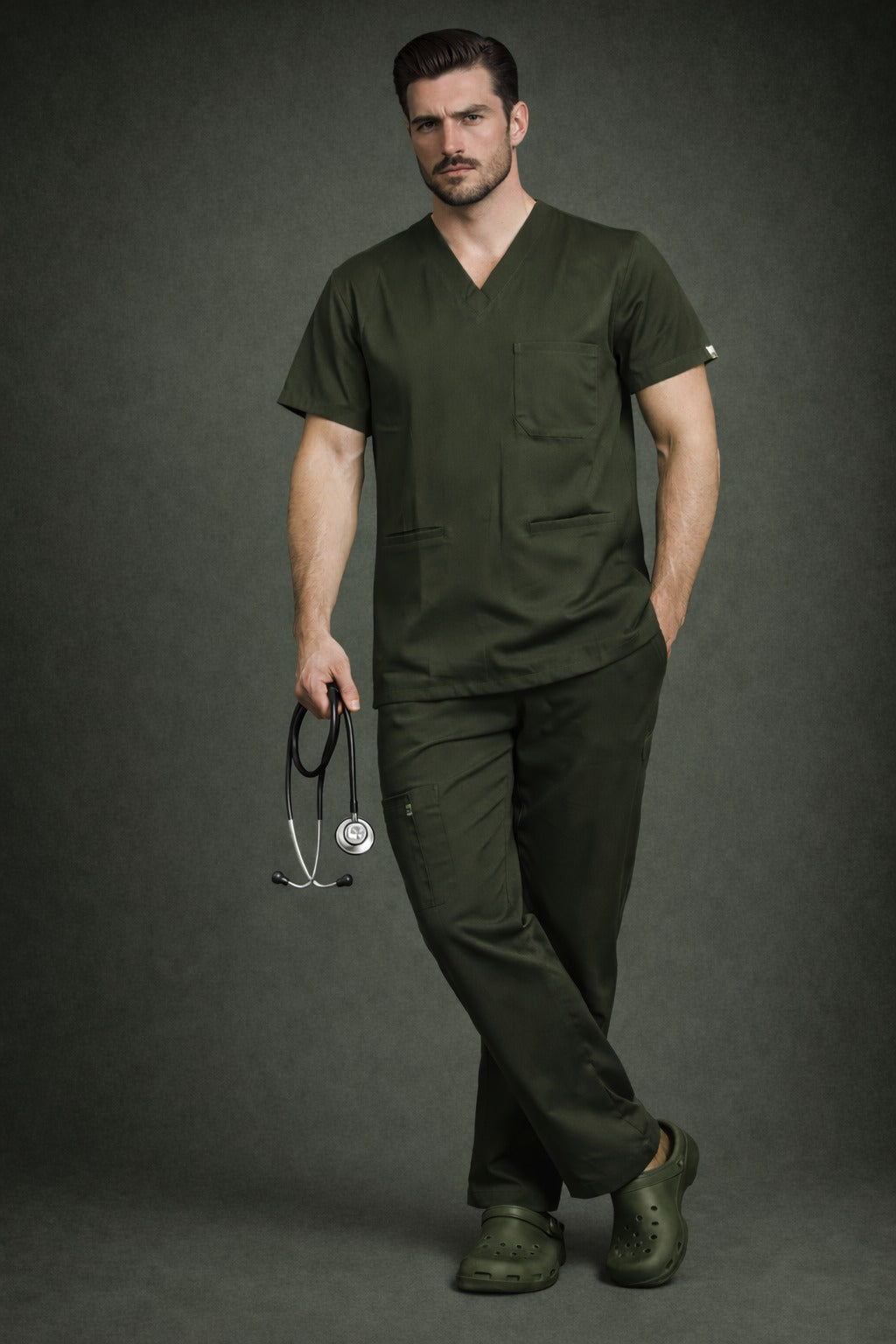 Pyjama Médical col V Homme