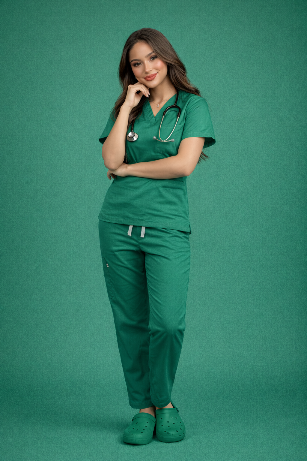 Pyjama Médical Col V Femme