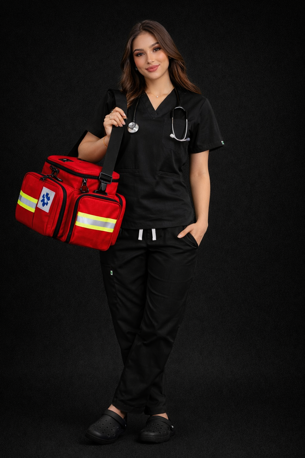 Pyjama Médical Col V Femme