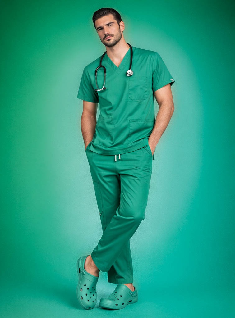 Pyjama Médical col V Homme