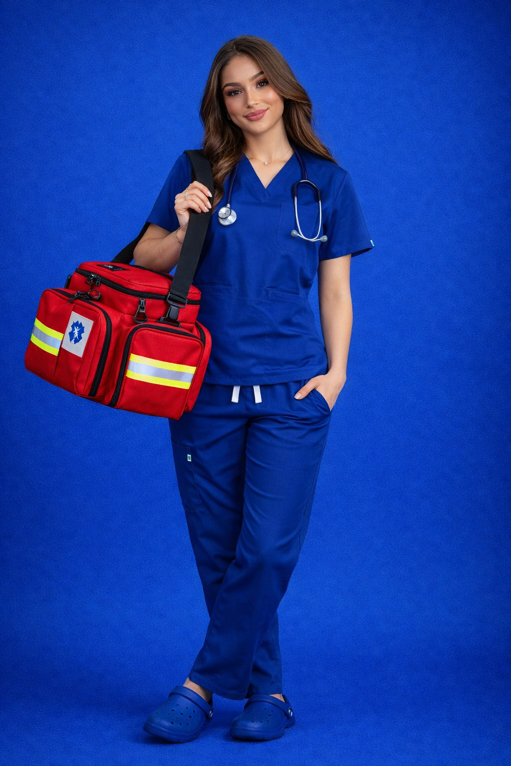 Pyjama Médical Col V Femme