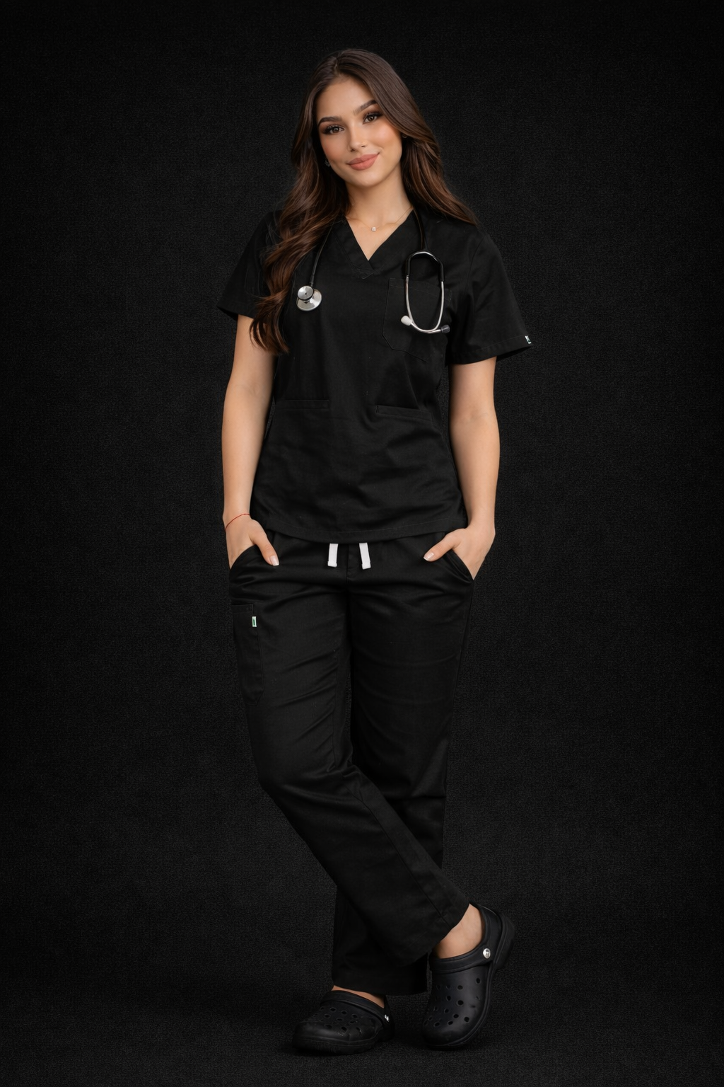 Pyjama Médical Col V Femme