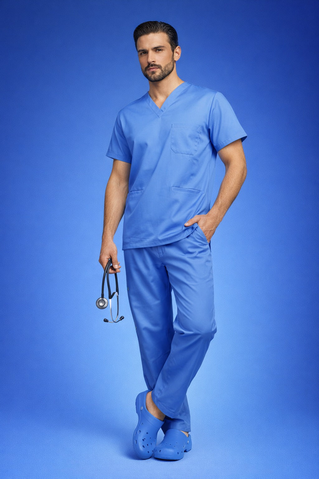 Pyjama Médical col V Homme