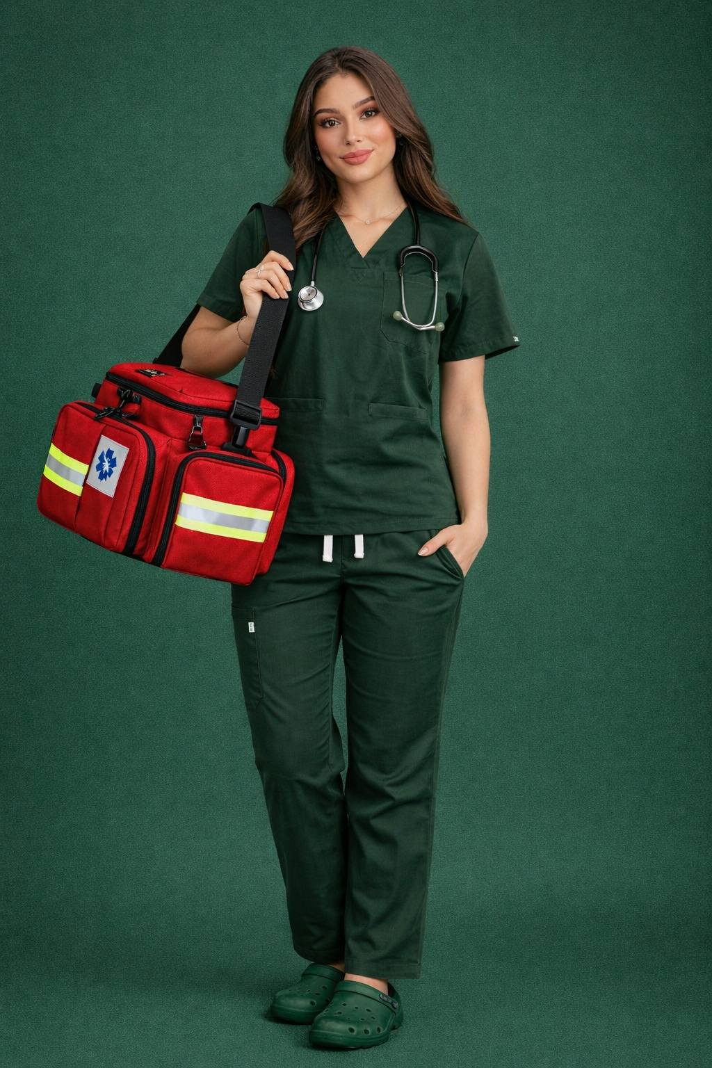 Pyjama Médical Col V Femme