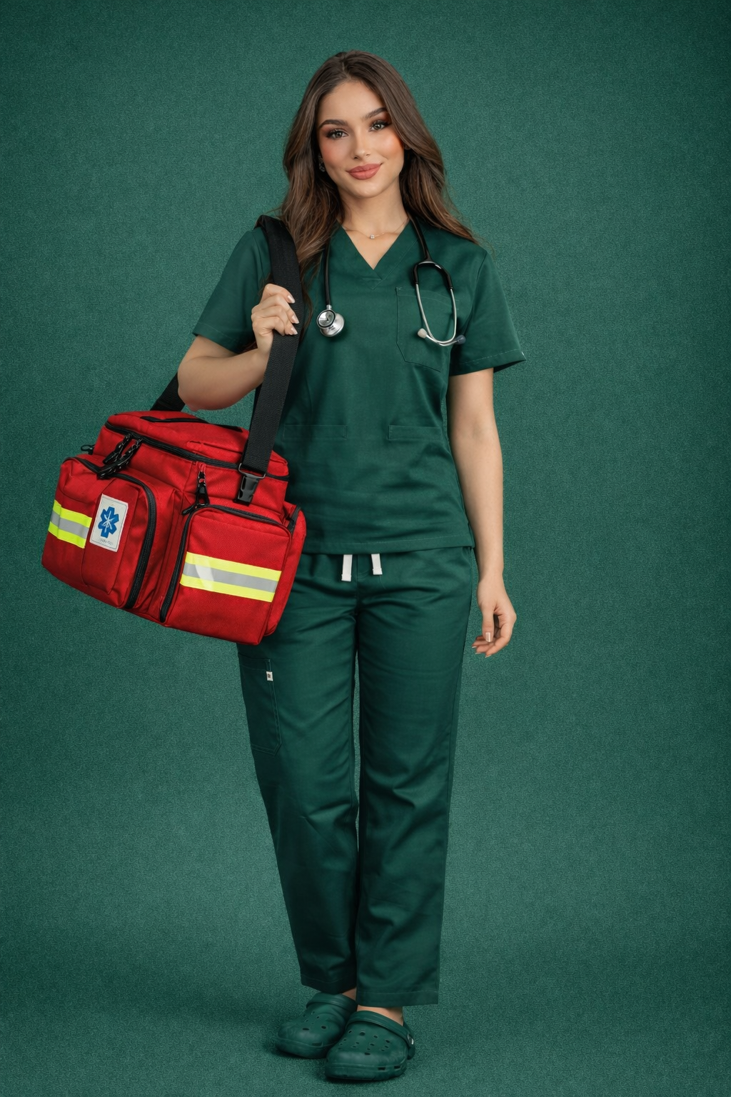 Pyjama Médical Col V Femme