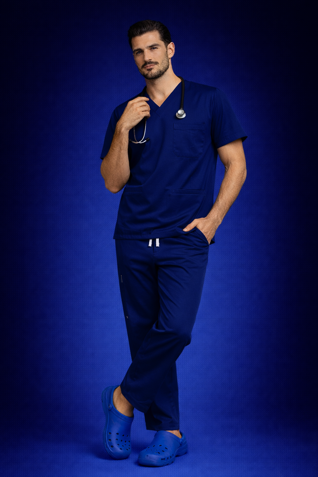 Pyjama Médical col V Homme