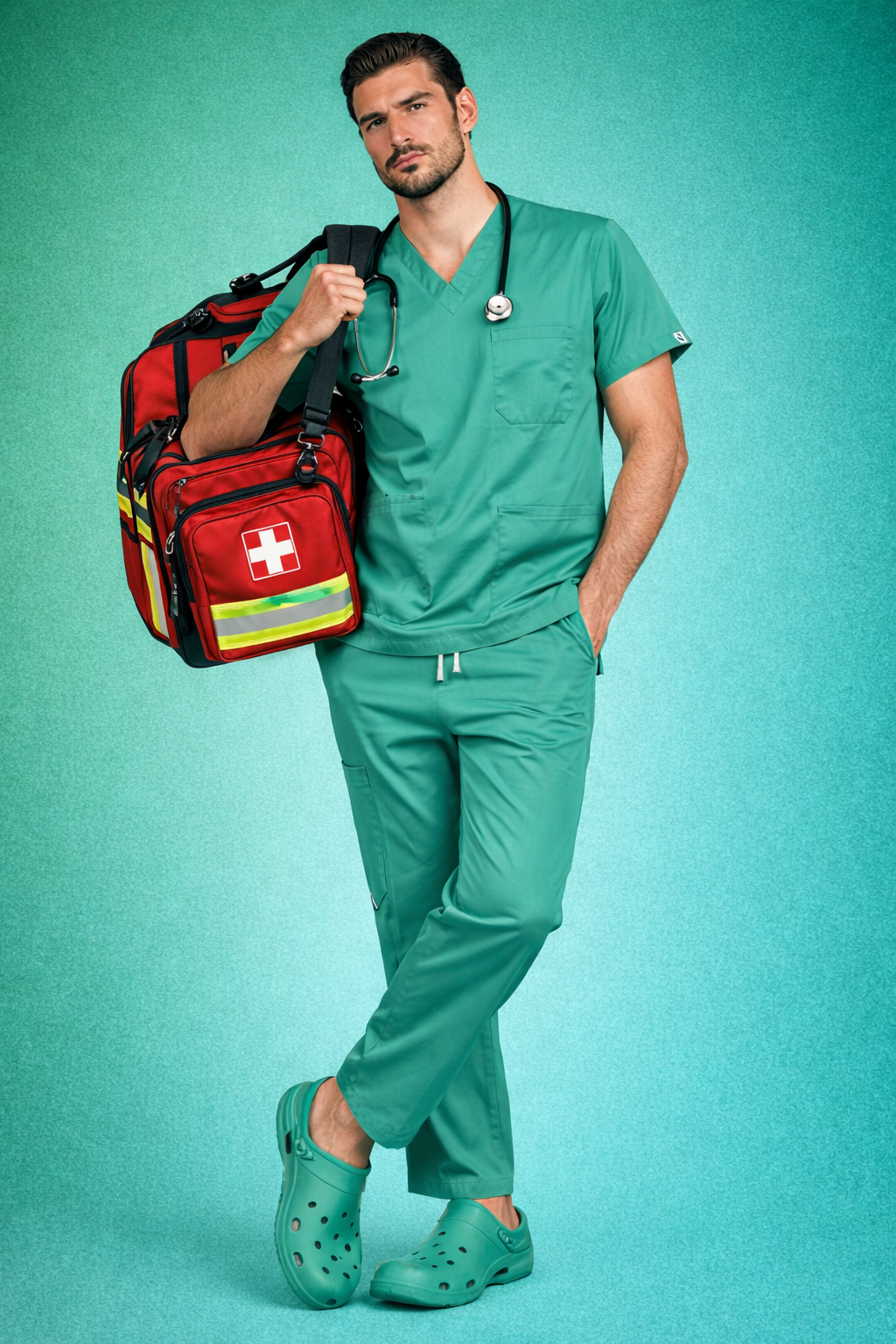 Pyjama Médical col V Homme