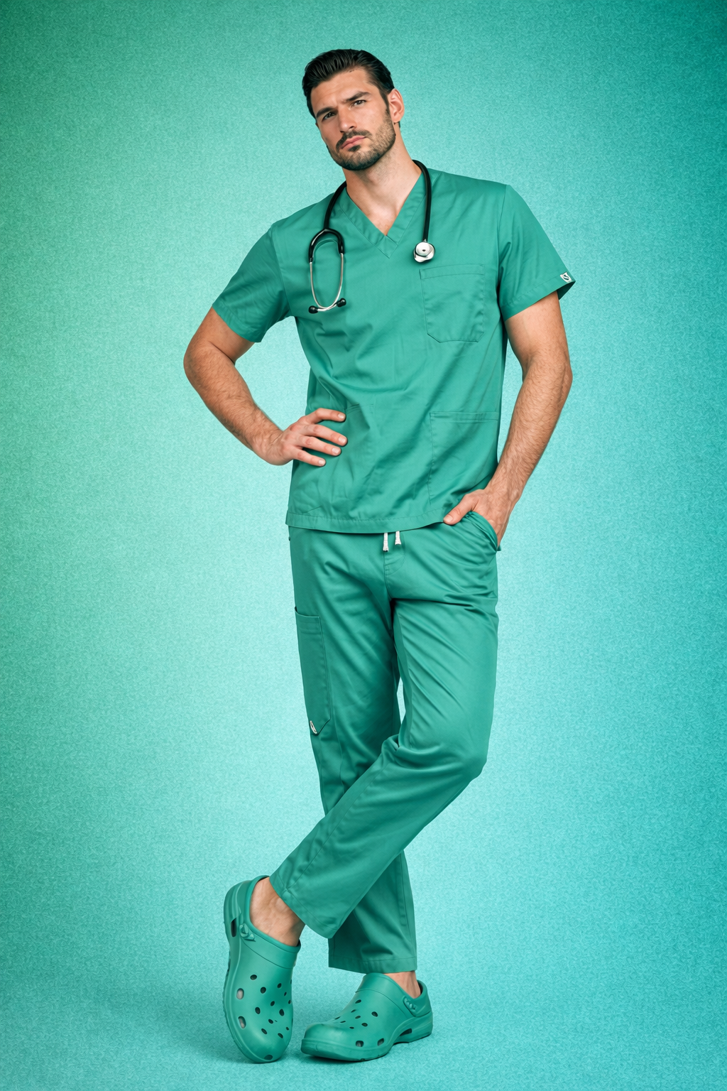 Pyjama Médical col V Homme