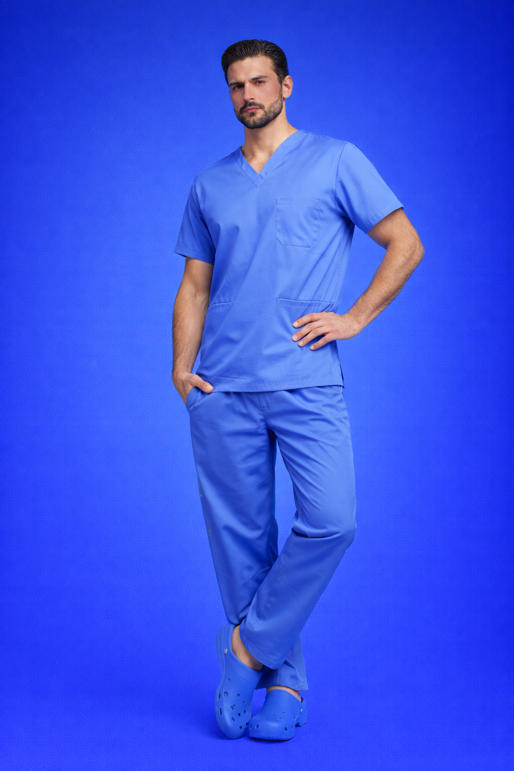 Pyjama Médical col V Homme