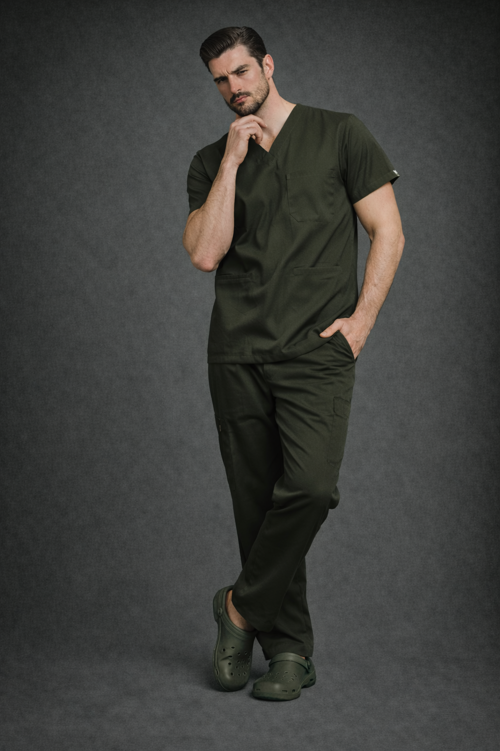 Pyjama Médical col V Homme