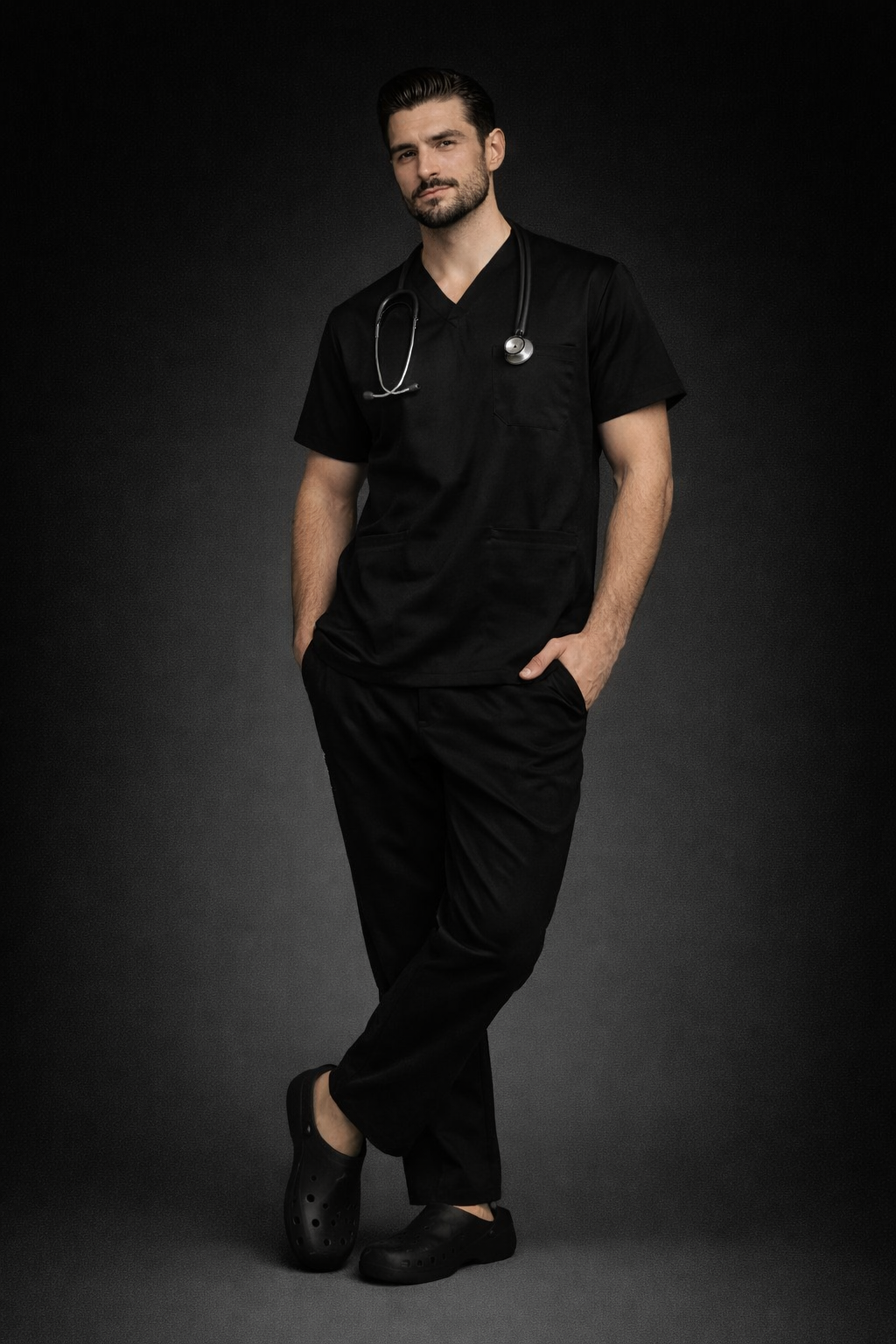 Pyjama Médical col V Homme