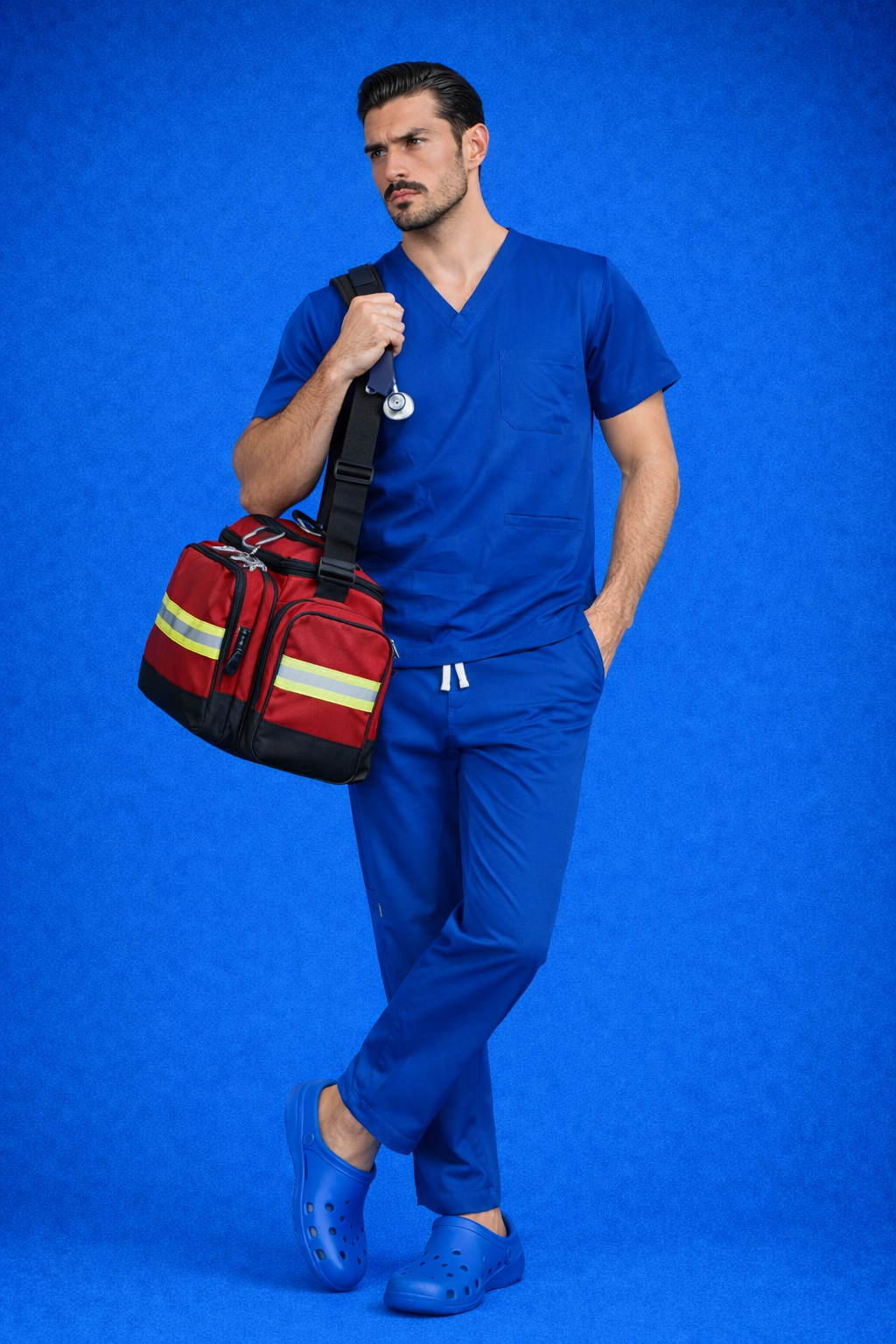 Pyjama Médical col V Homme