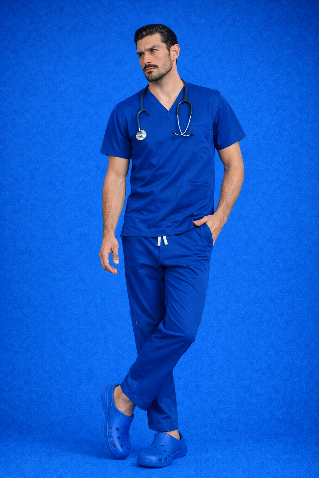 Pyjama Médical col V Homme