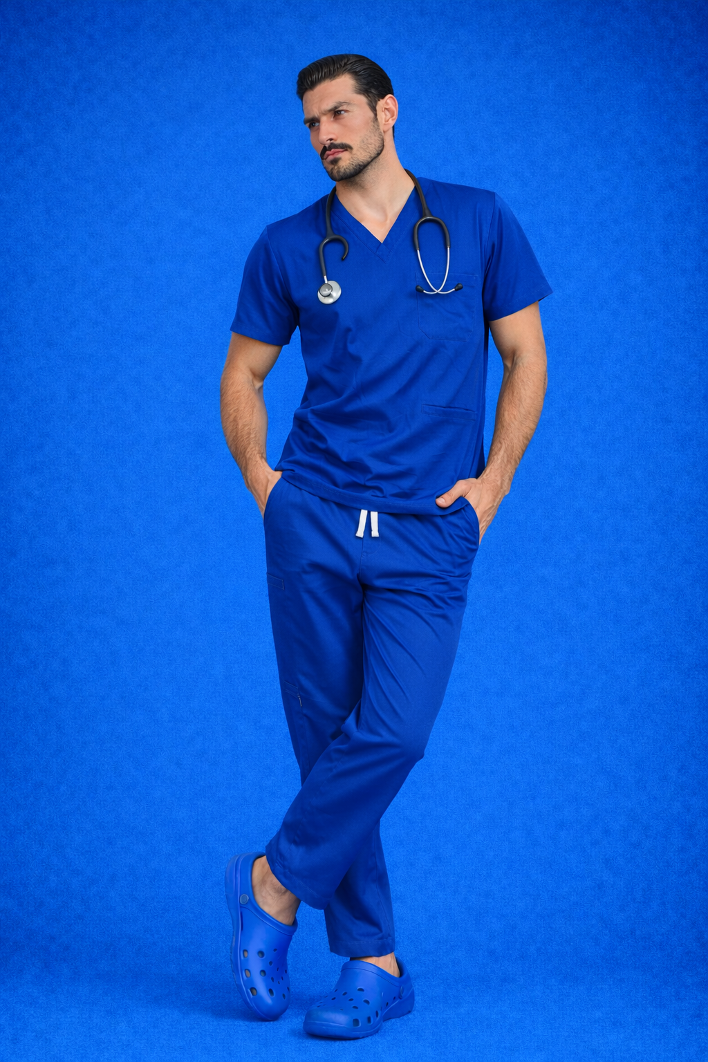 Pyjama Médical col V Homme