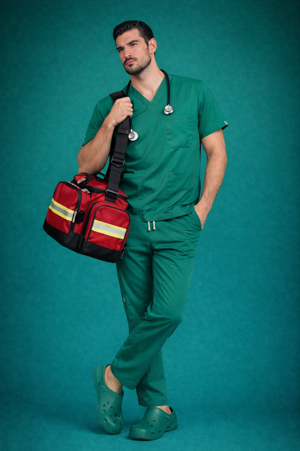 Pyjama Médical col V Homme