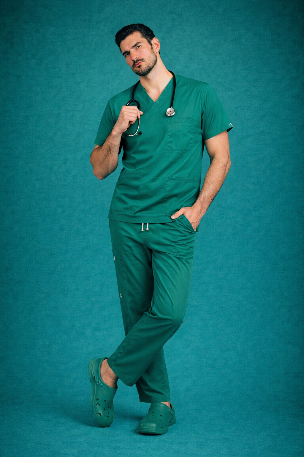 Pyjama Médical col V Homme