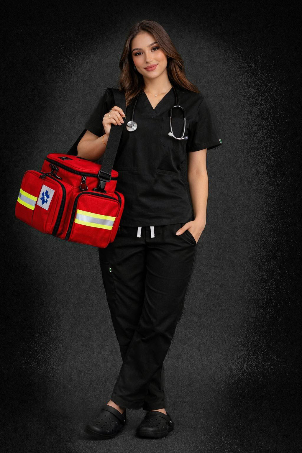 Pyjama Médical Col V Femme