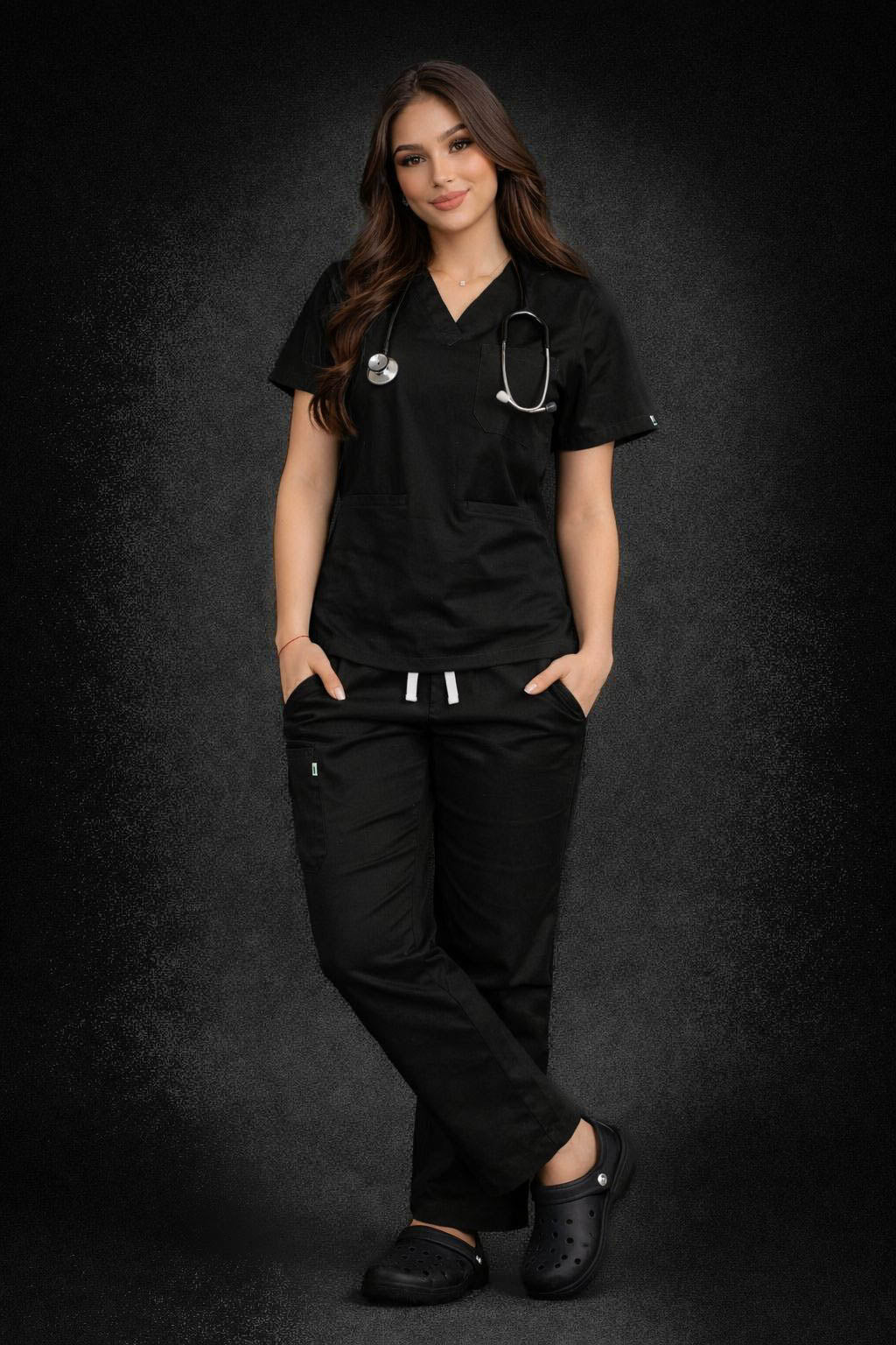 Pyjama Médical Col V Femme