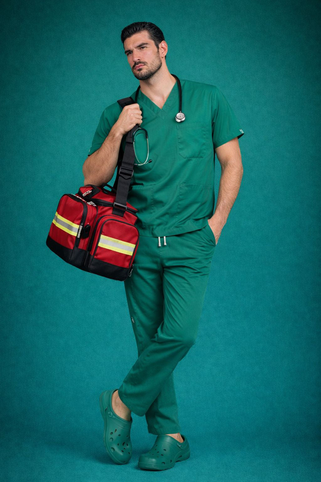 Pyjama Médical col V Homme