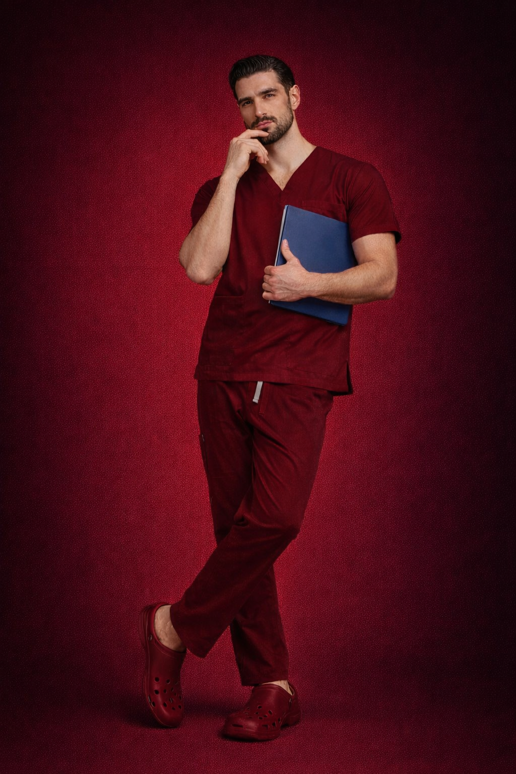 Pyjama Médical col V Homme
