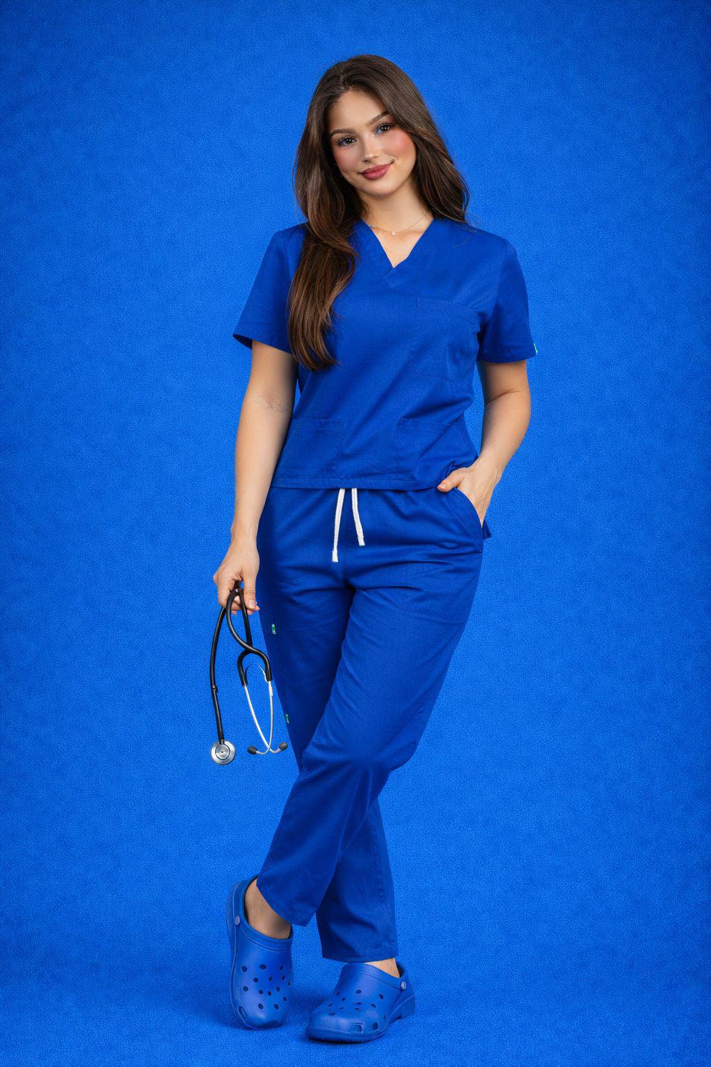 Pyjama Médical Col V Femme